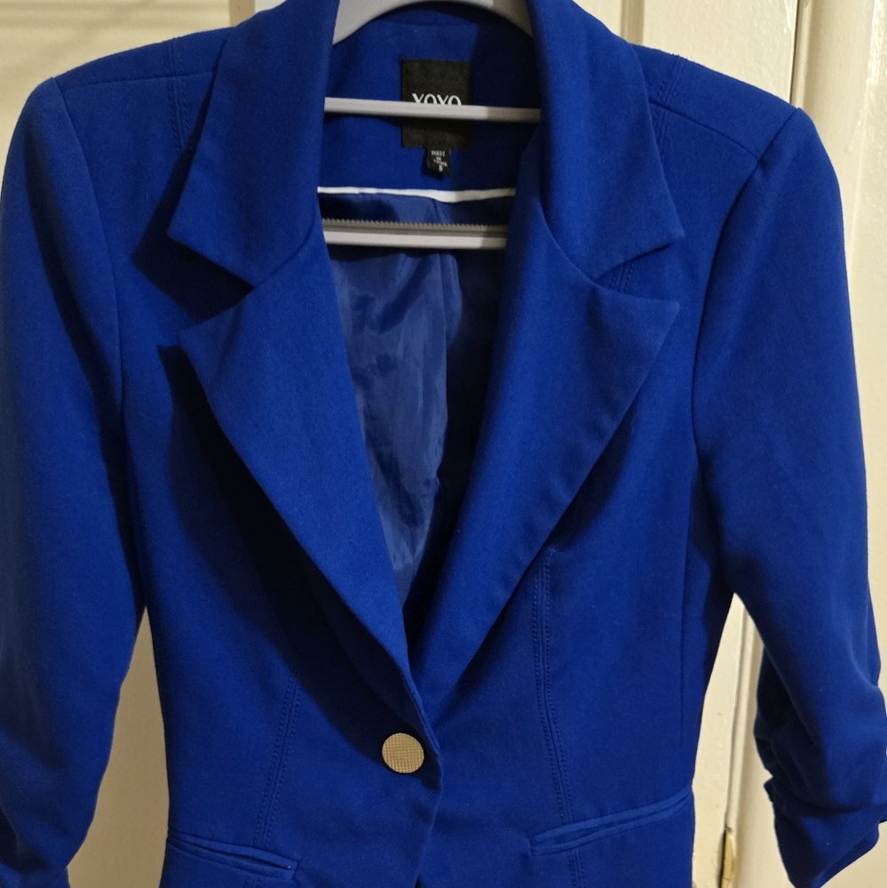 XOXO Women's Blue Blazer Jacket